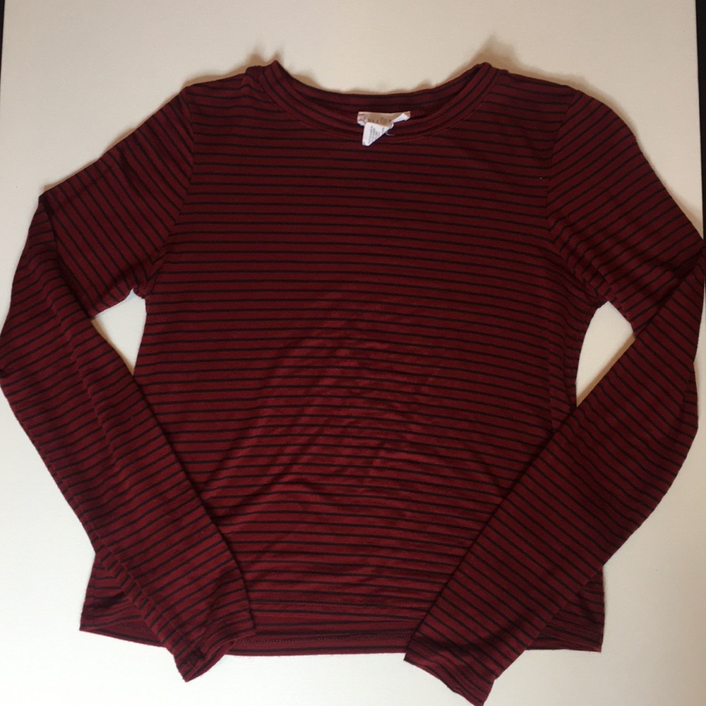 Full Tilt Striped Long Sleeve Top